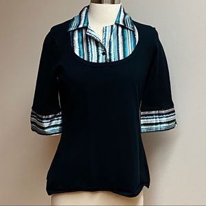 Dress Barn Navy Sweater/Blouse